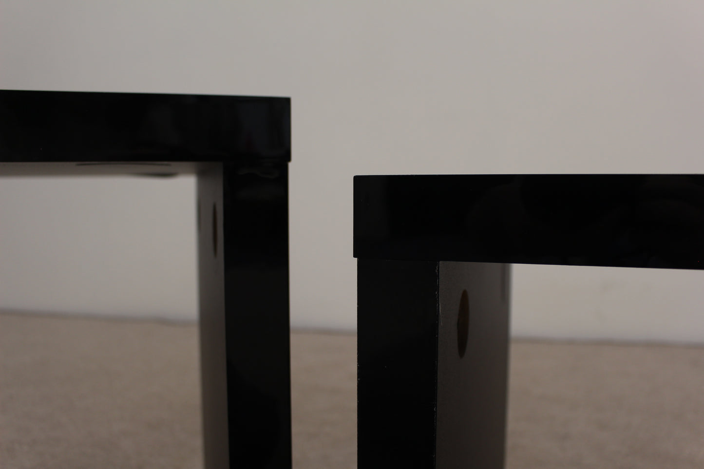 Black Gloss Nest of Tables