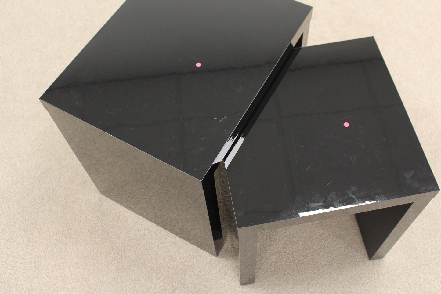 Black Gloss Nest of Tables