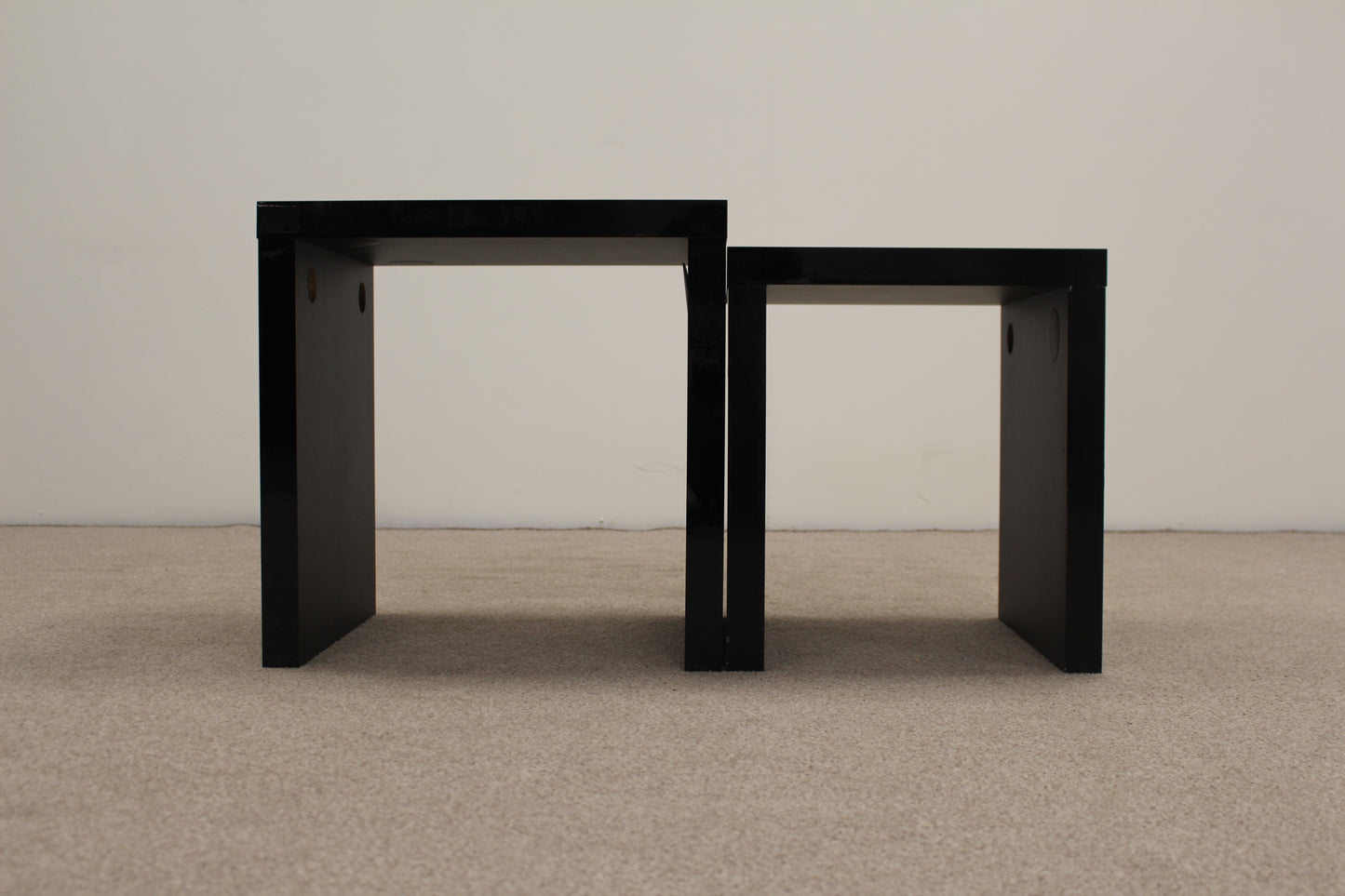 Black Gloss Nest of Tables