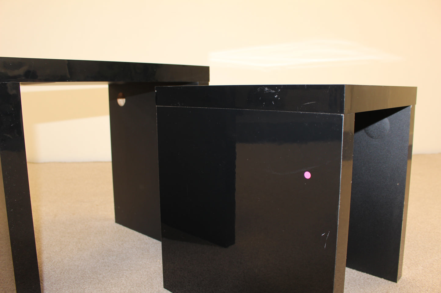 Black Gloss Nest of Tables