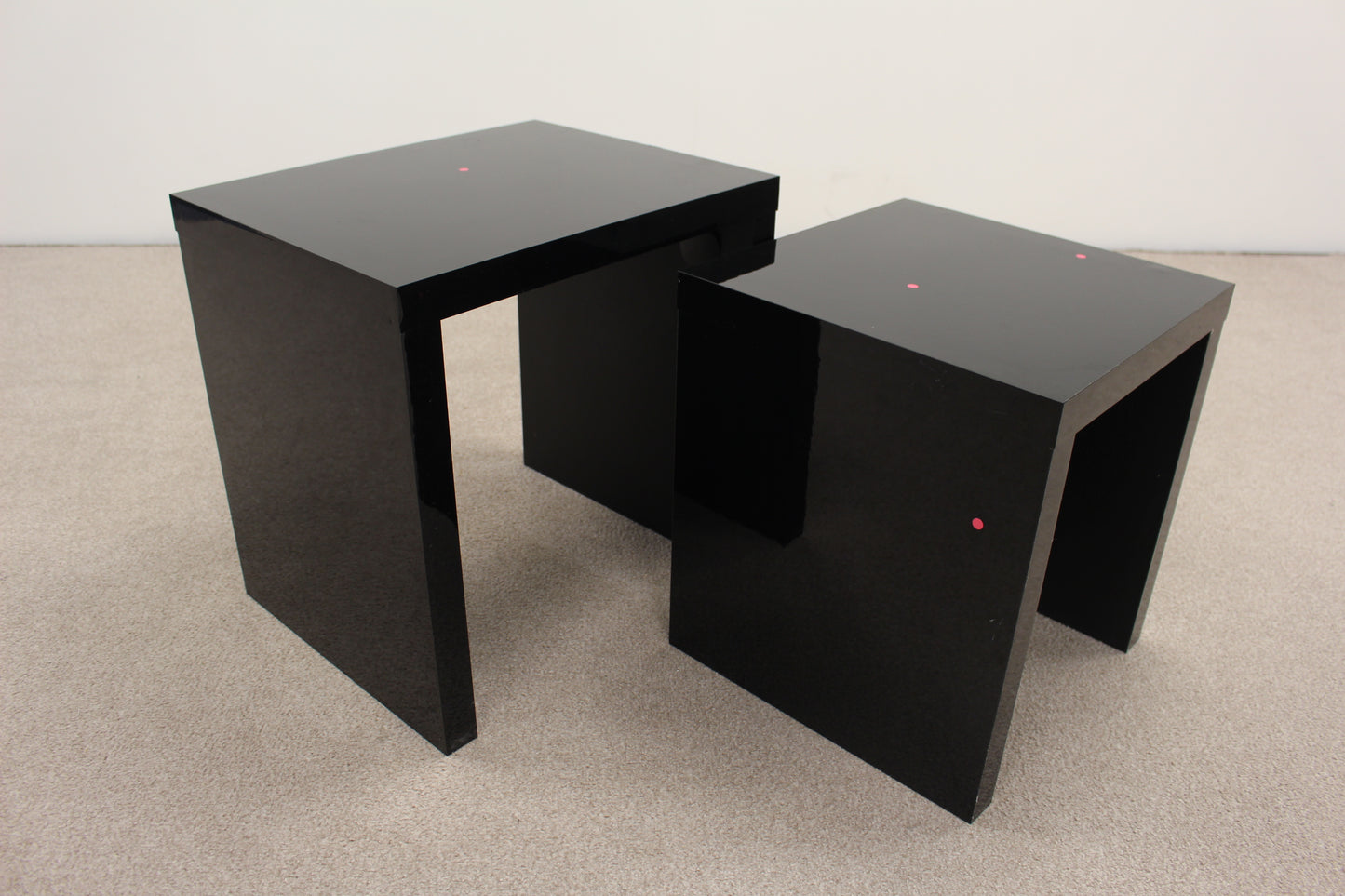 Black Gloss Nest of Tables