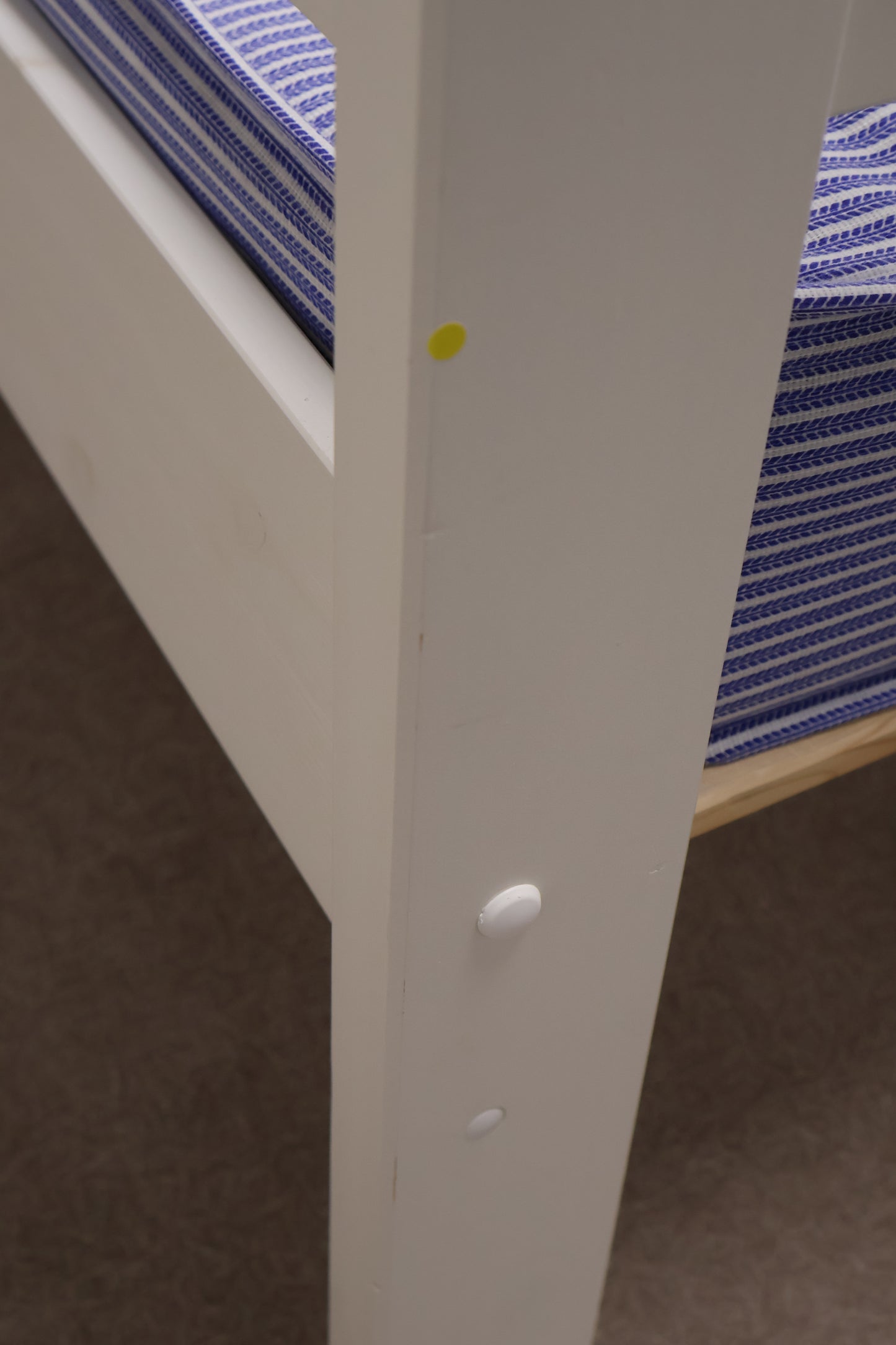 Single Bed with Blue Mattress