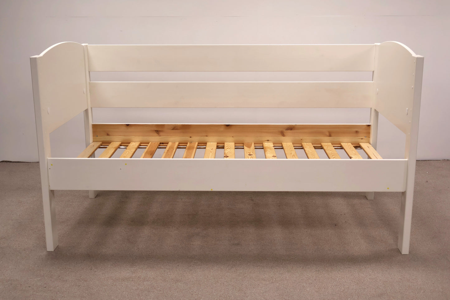 Single Bed with Blue Mattress