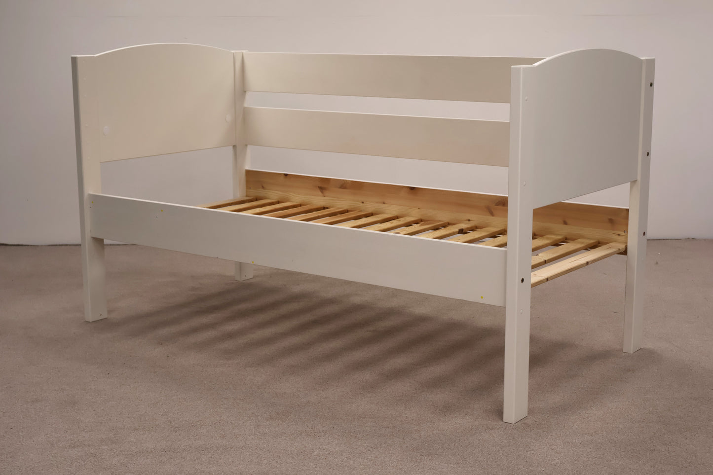 Single Bed with Blue Mattress