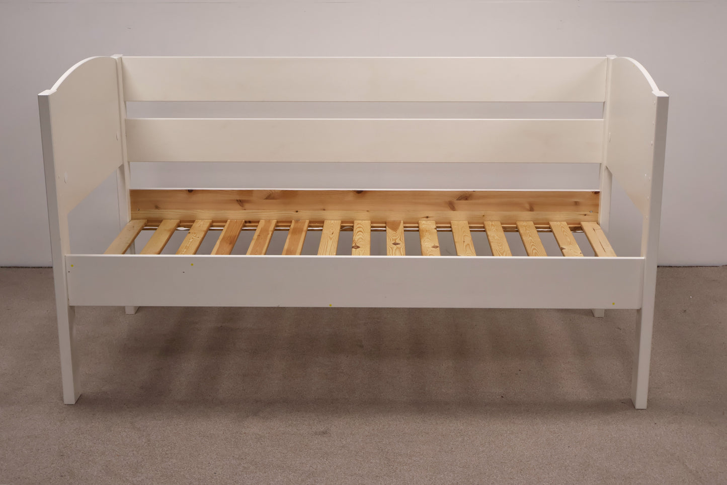 Single Bed with Blue Mattress