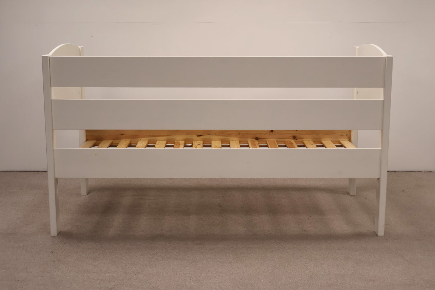 Single Bed with Blue Mattress