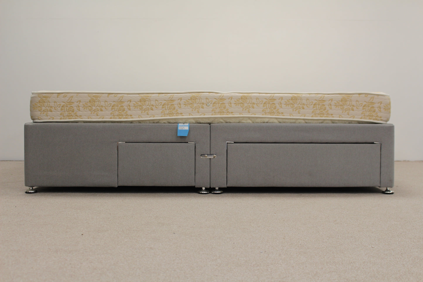 Grey Divan & Crème Mattress