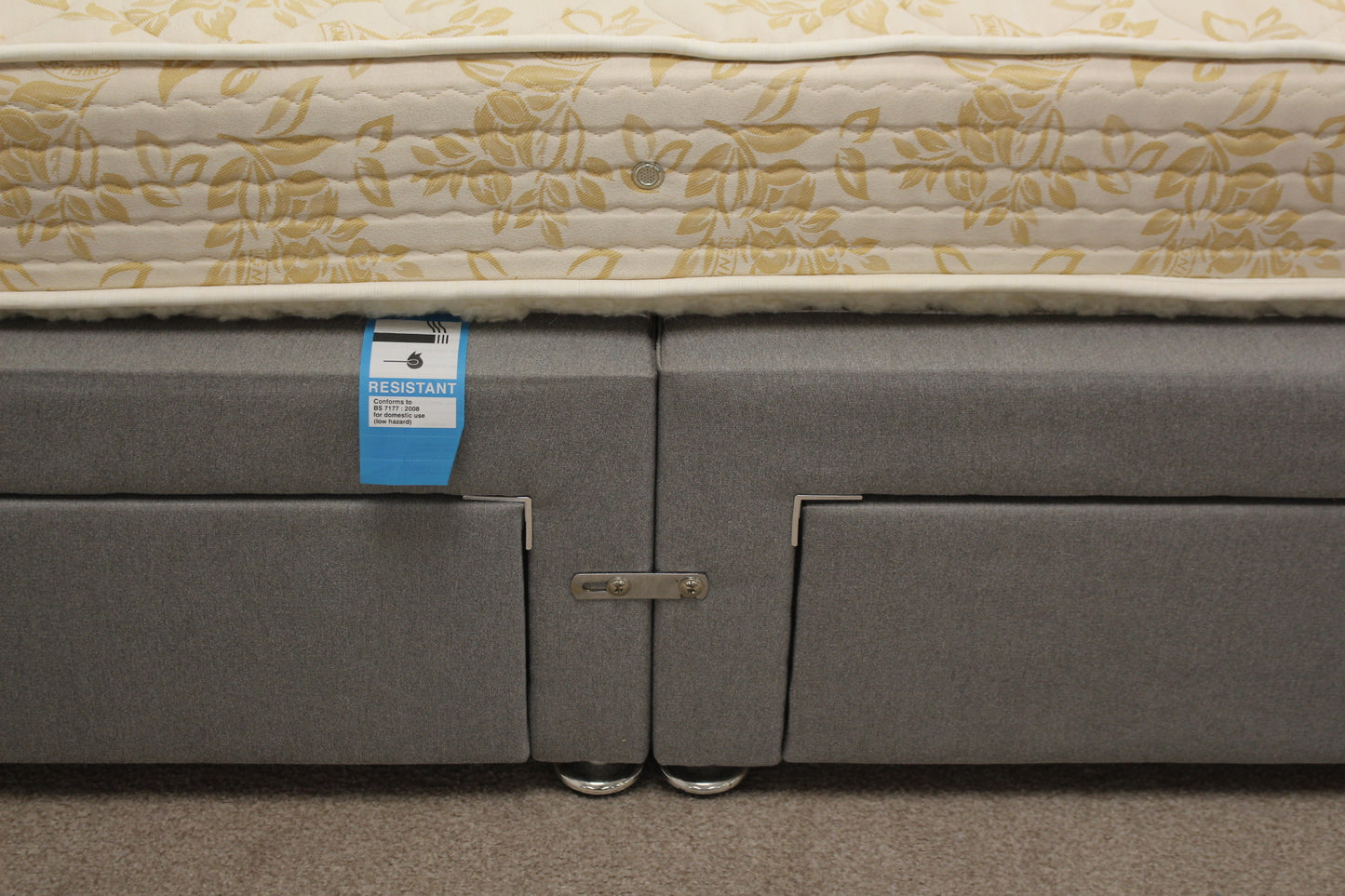Grey Divan & Crème Mattress