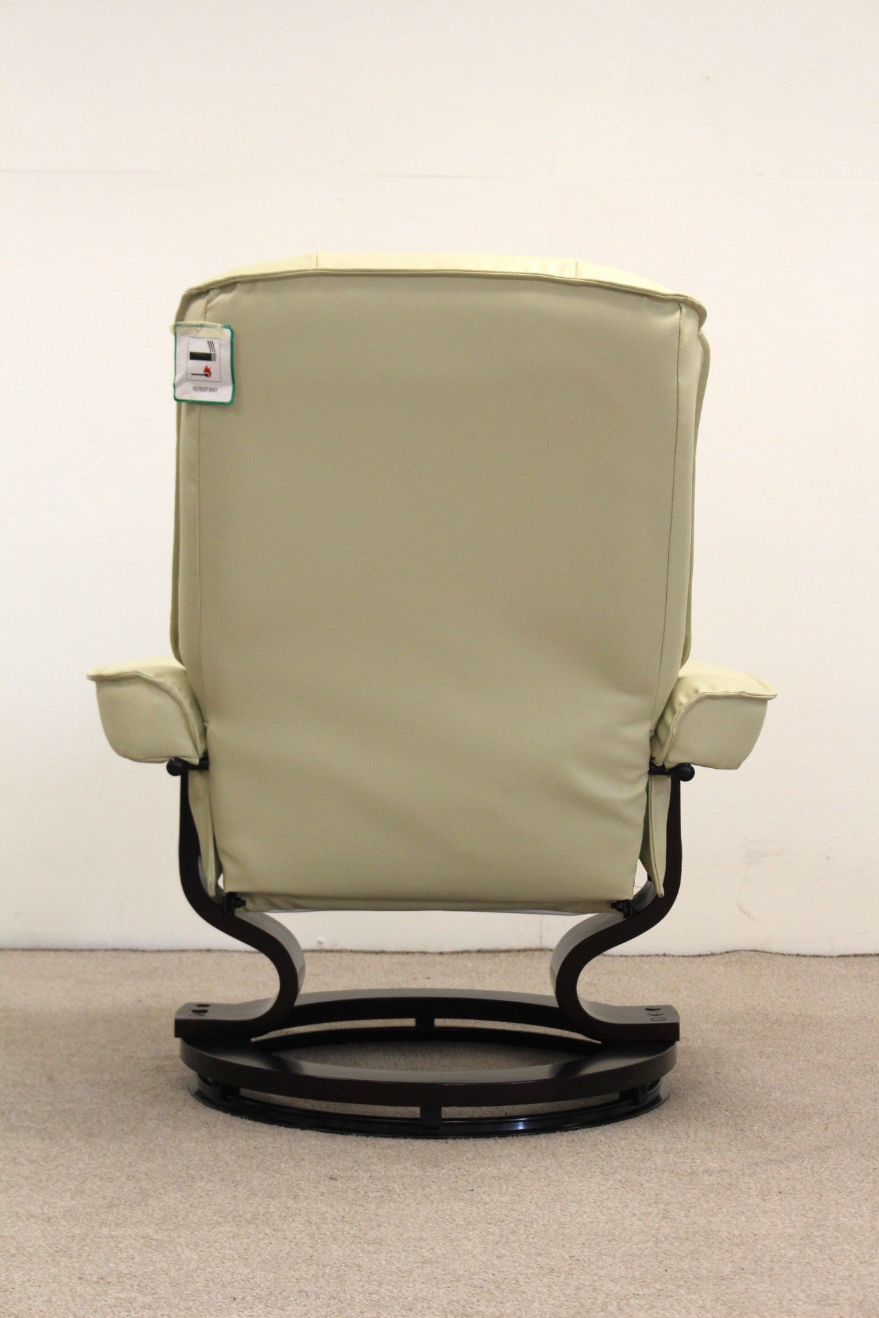 Crème Recliner with Foot Stool