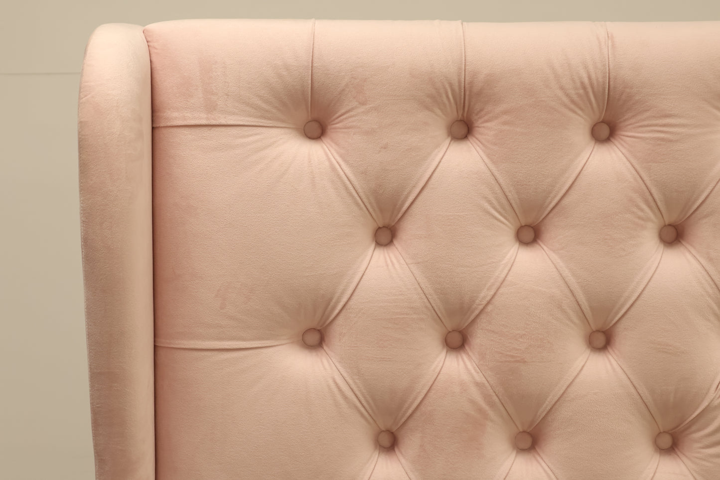 Pink Plush King-size Bed