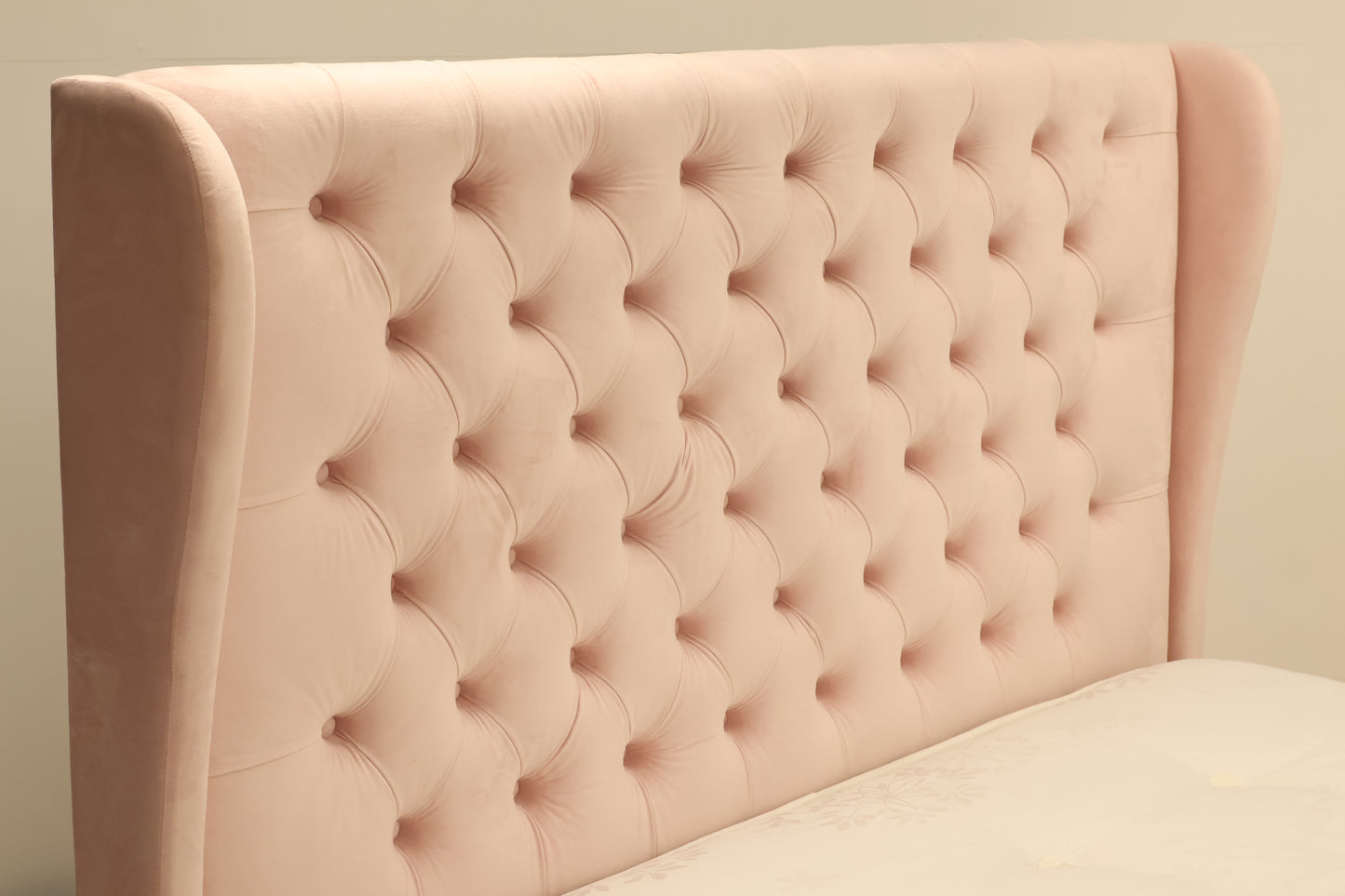 Pink Plush King-size Bed