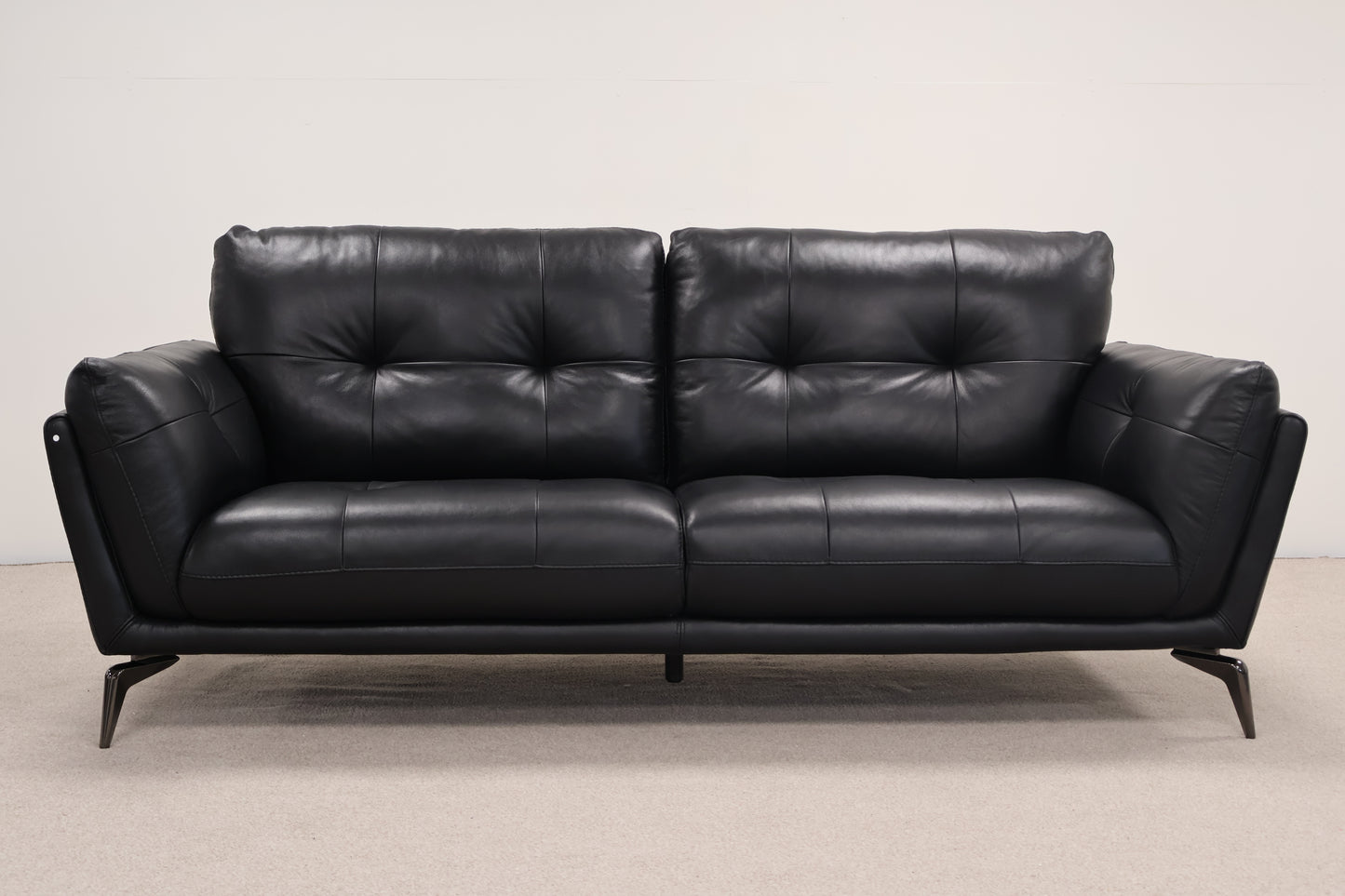 Black Leather Sofa