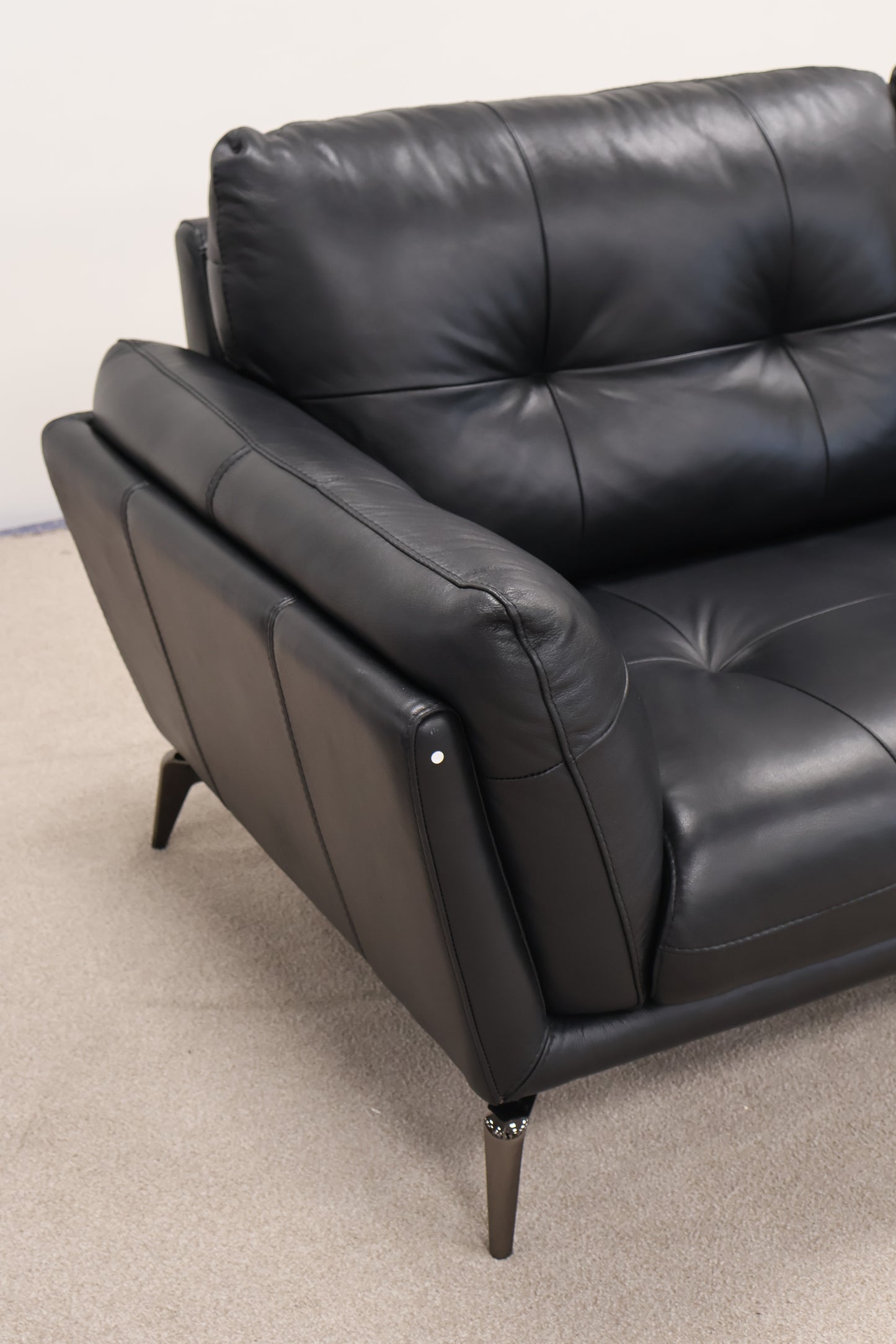 Black Leather Sofa
