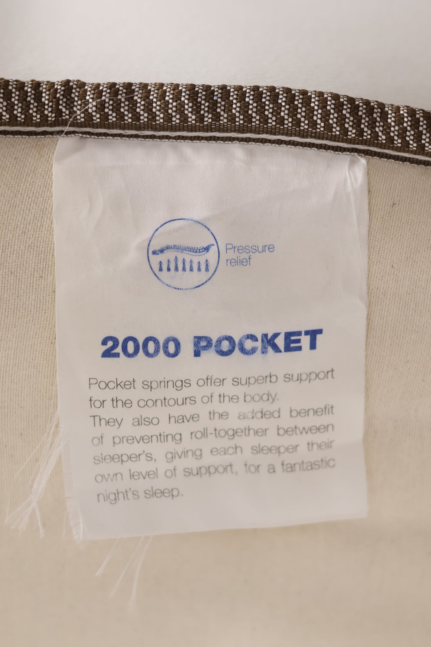 Sanitised Small Double Mattress 2000 Pocket