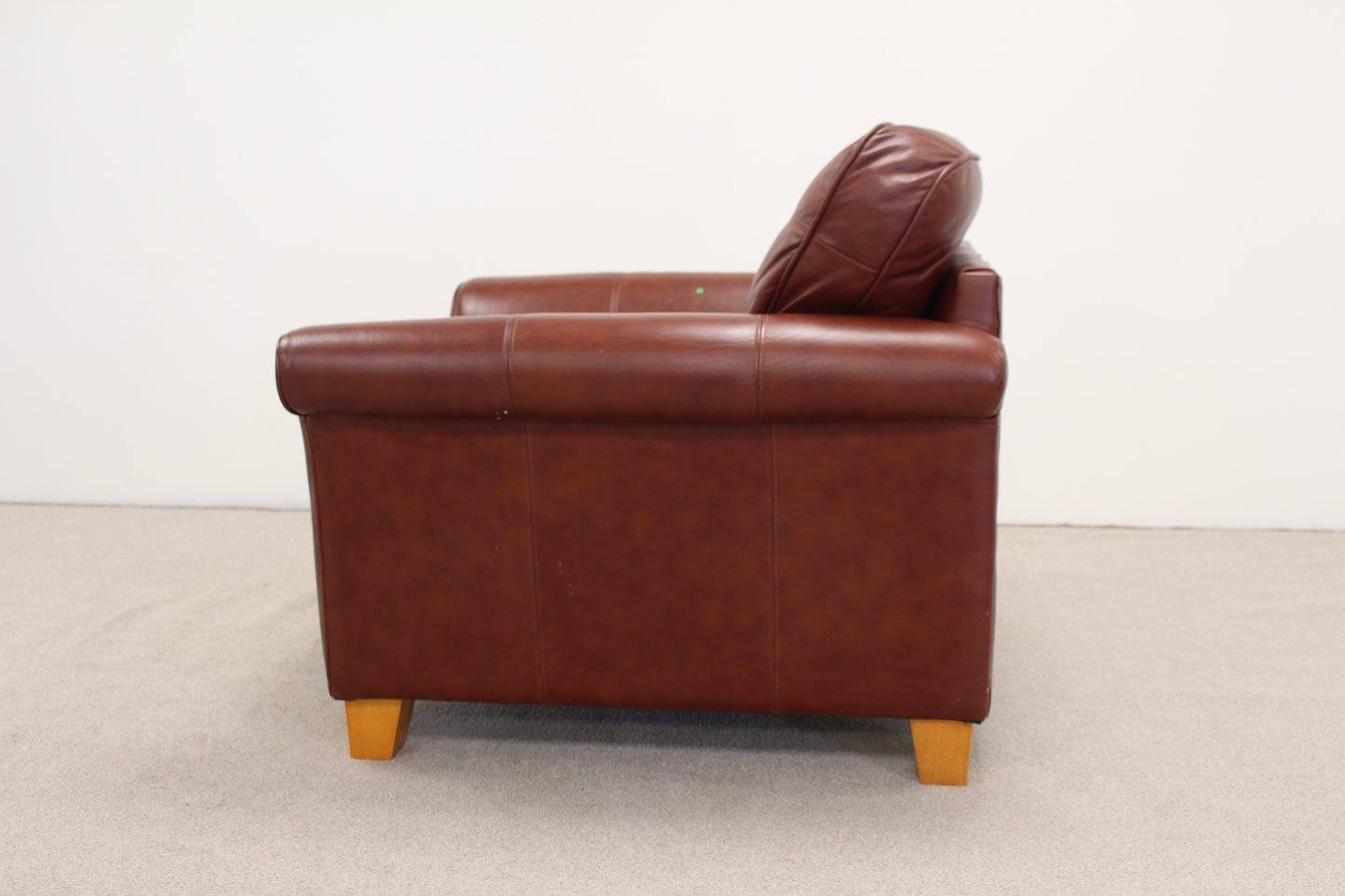 Burgundy Leather Armchair