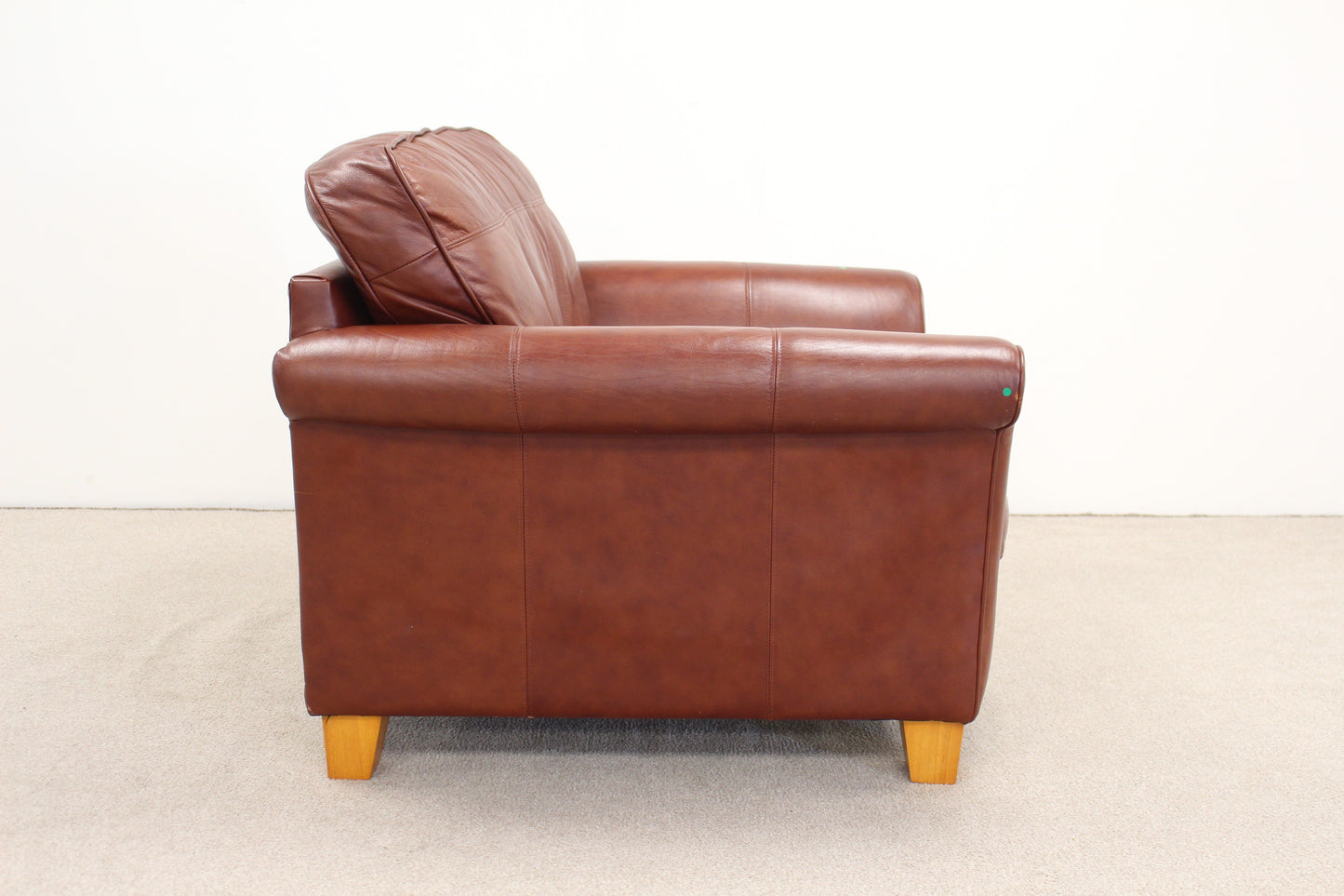 Burgundy Leather Armchair