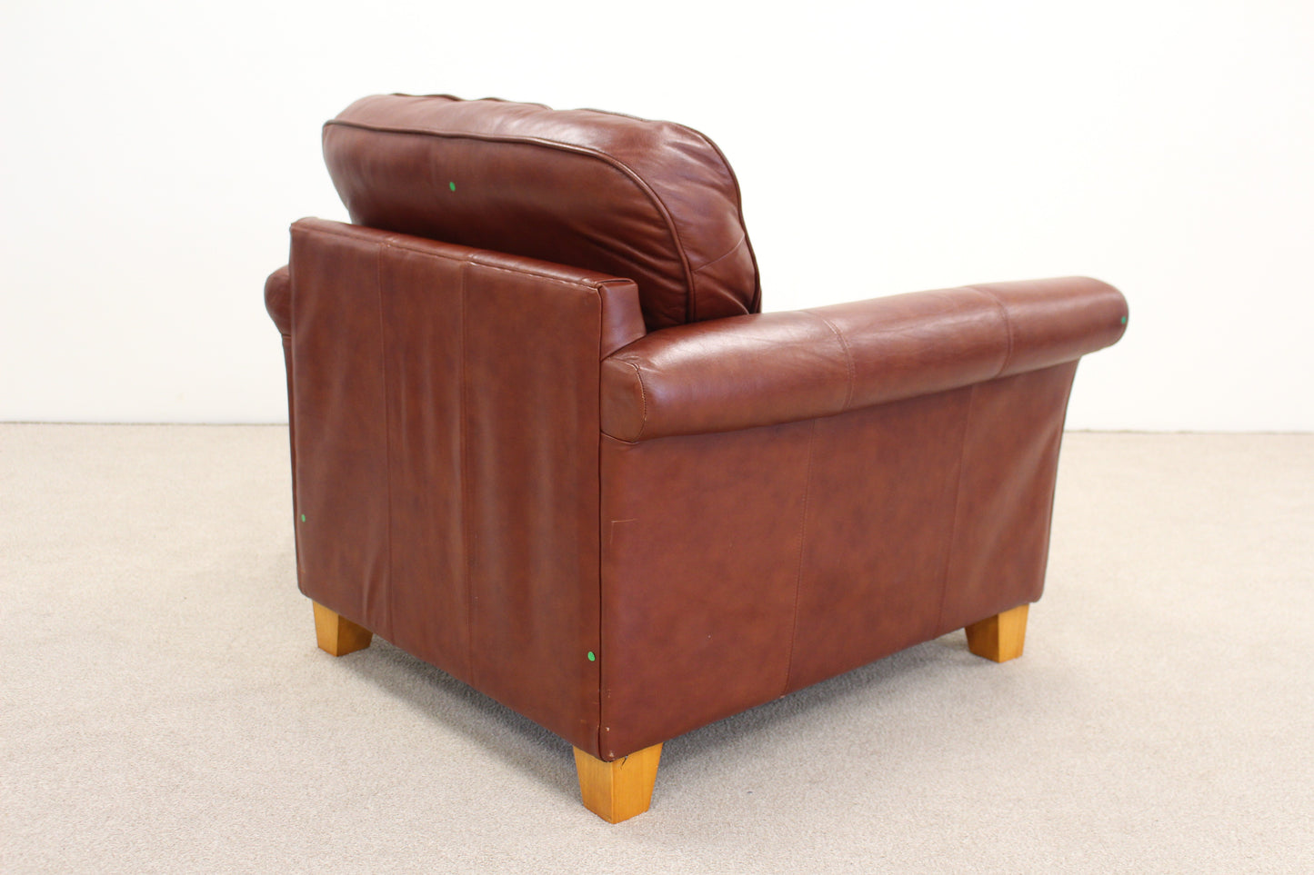 Burgundy Leather Armchair