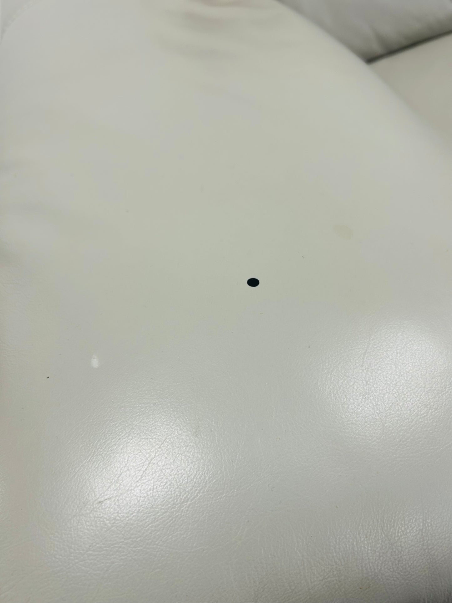 Grey Two Seat Leather Sofa