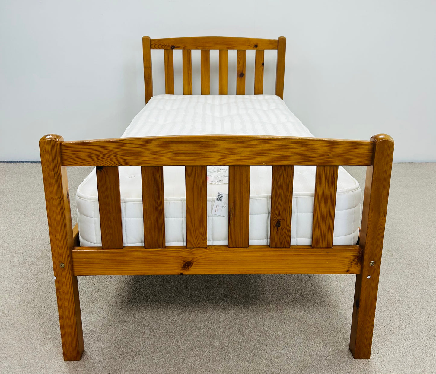 Single Pine Bed & Sanitised Mattress