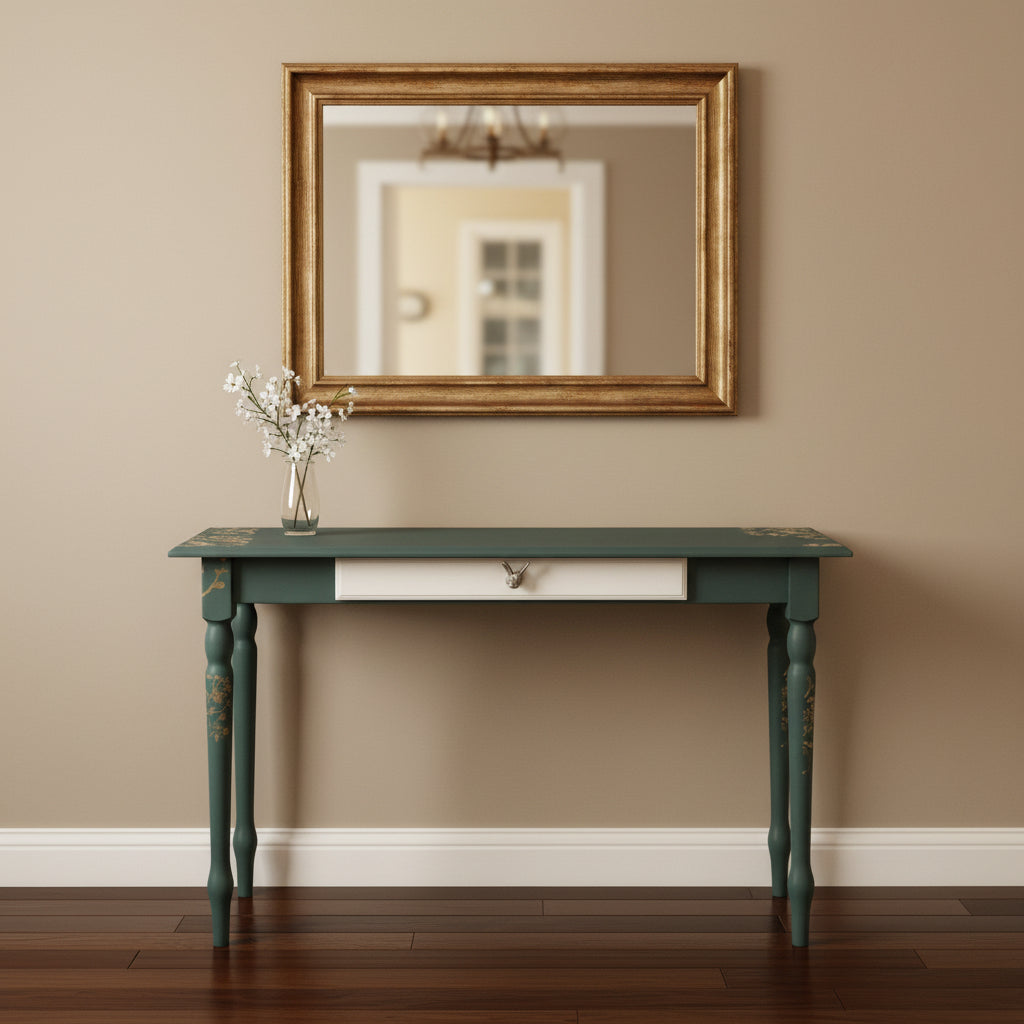 Woodland Themed Console Table by UPCYCLEinc