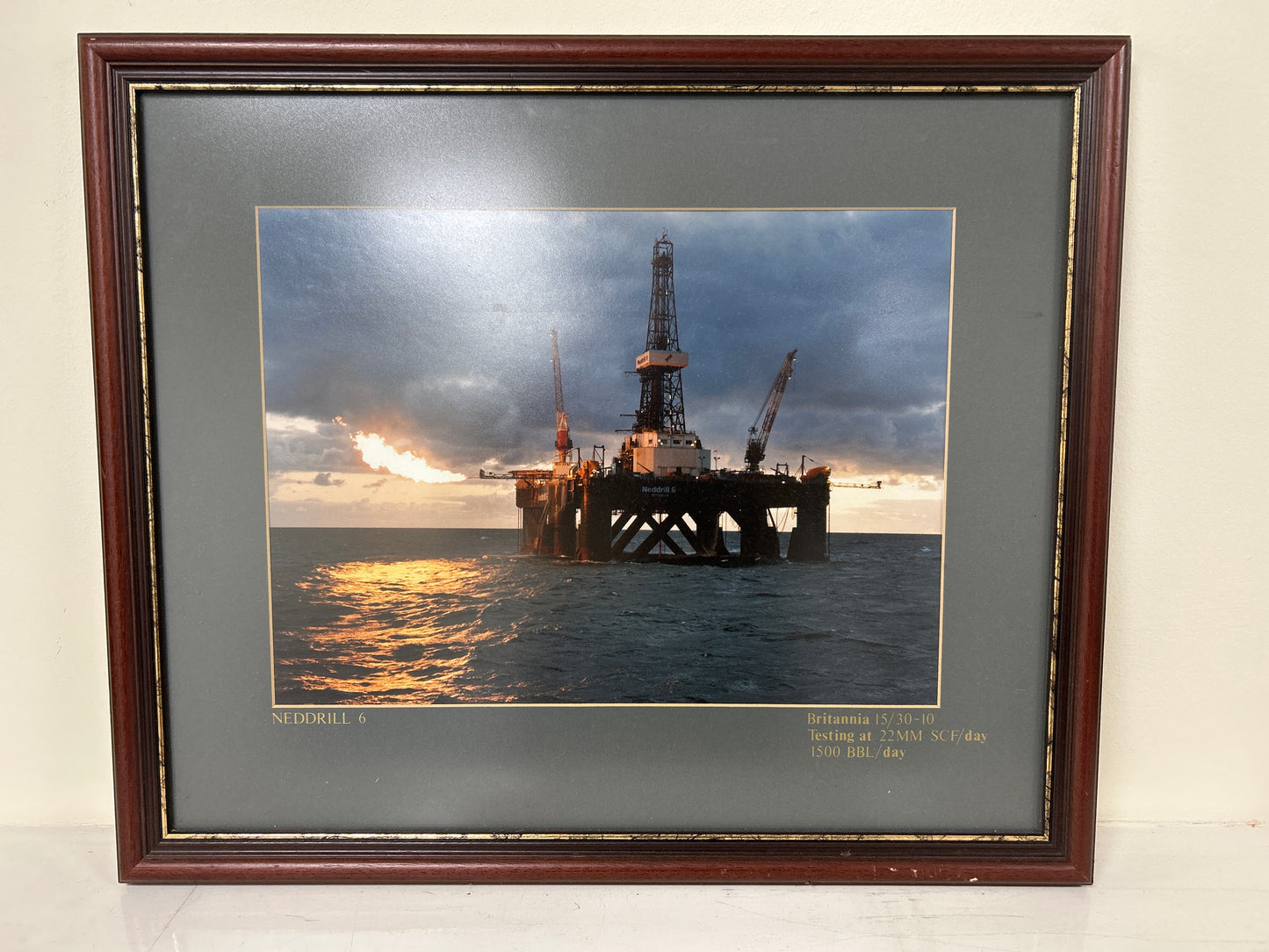 Britannia - Nedrill 6 Framed Photograph