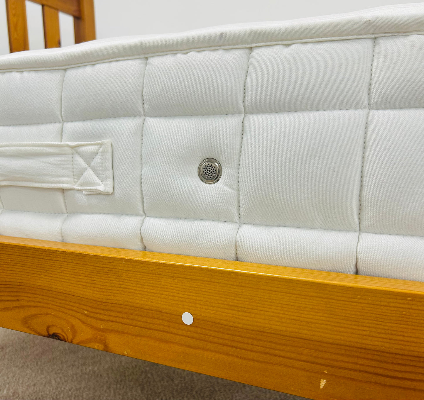 Single Pine Bed & Sanitised Mattress