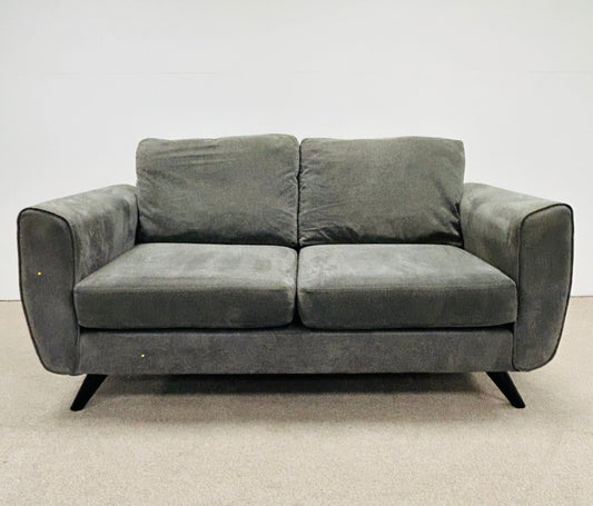 Grey Two Seat Fabric Sofa