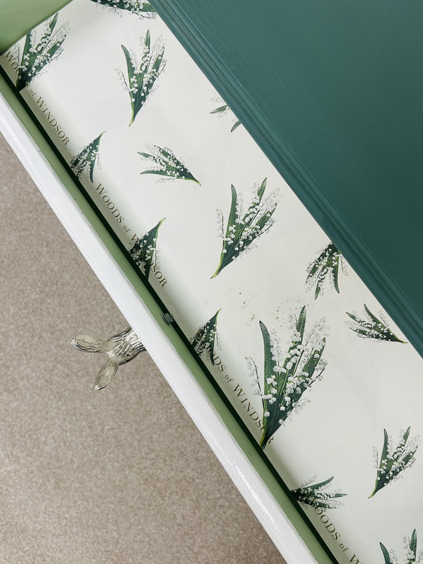 Woodland Themed Console Table by UPCYCLEinc