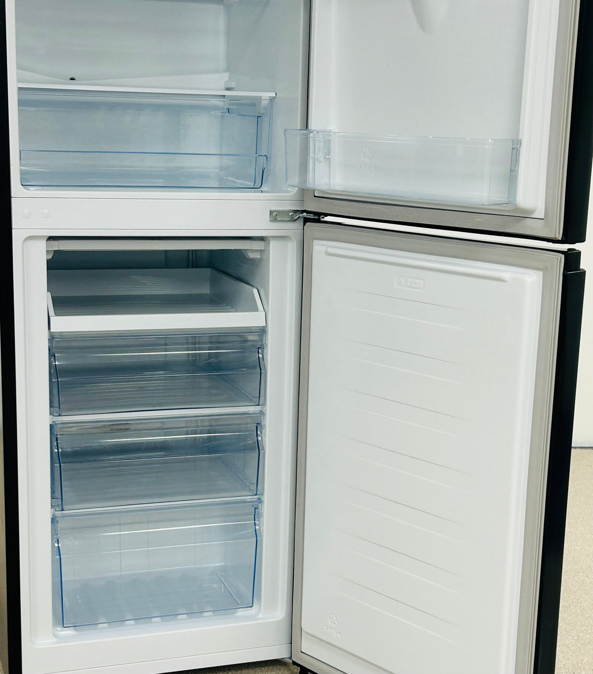 Black Fridge Freezer by Fridgemaster