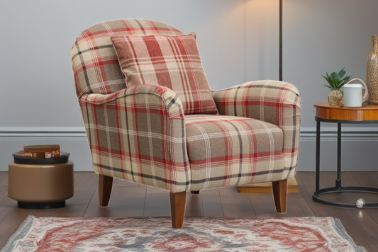 Armchair with 'Balmoral Check Pattern'