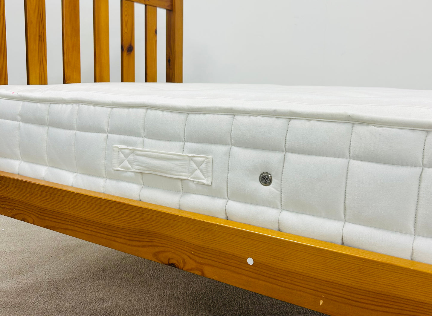 Single Pine Bed & Sanitised Mattress