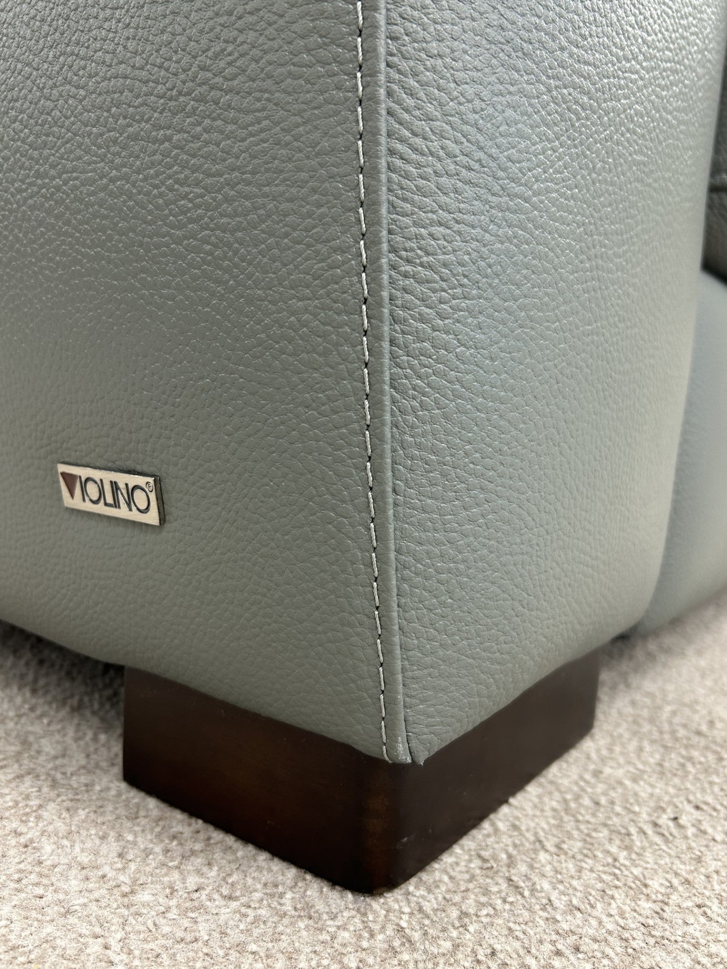 Two Seater Leather Sofa by Violino