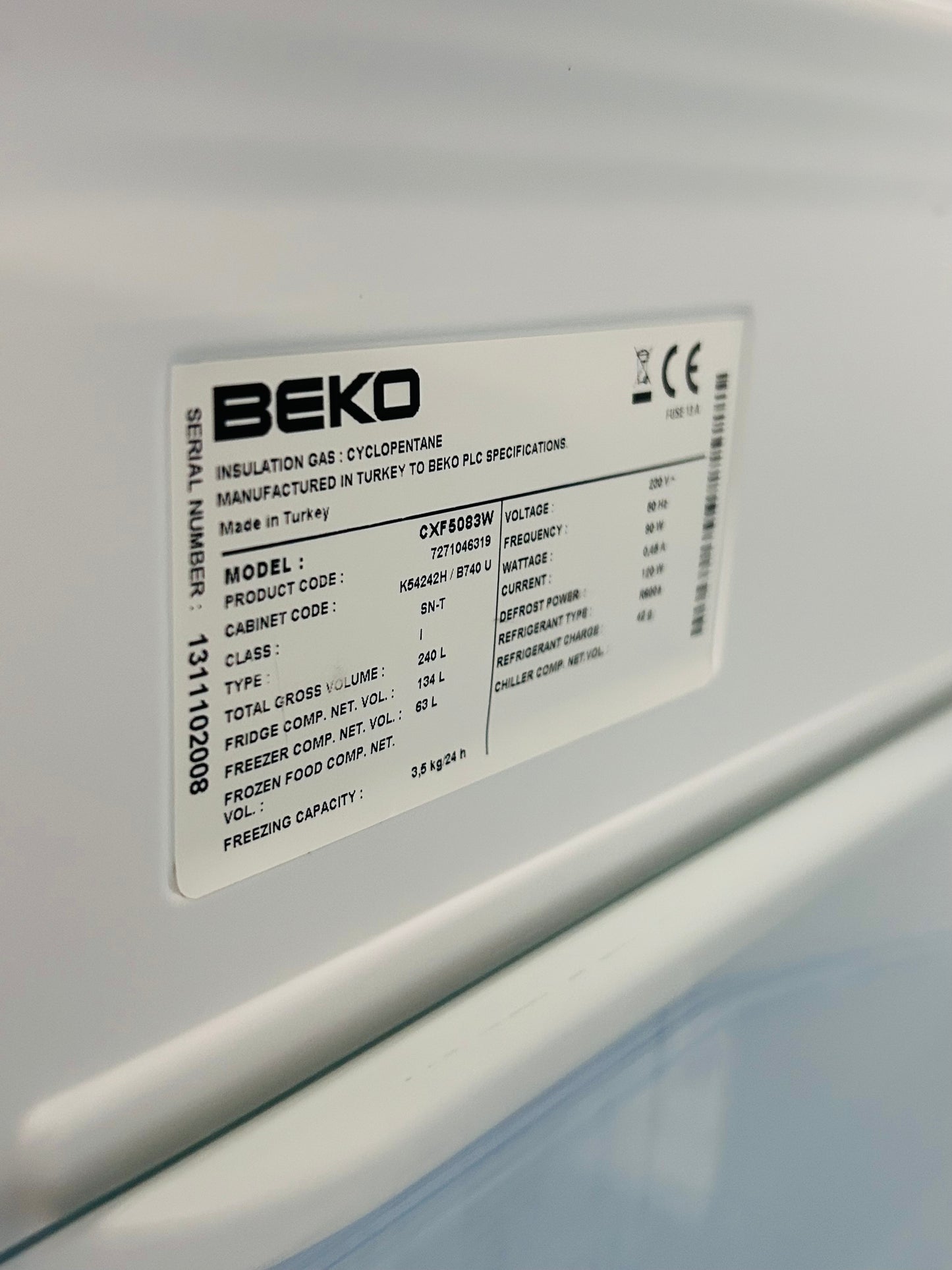 Fridge Freezer by Beko