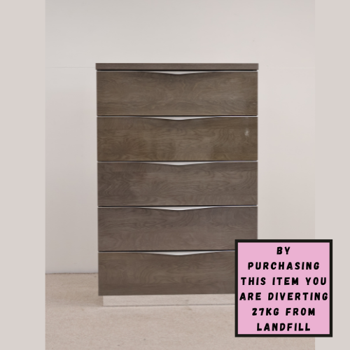 'Platinum' Five Drawer Tall Chest