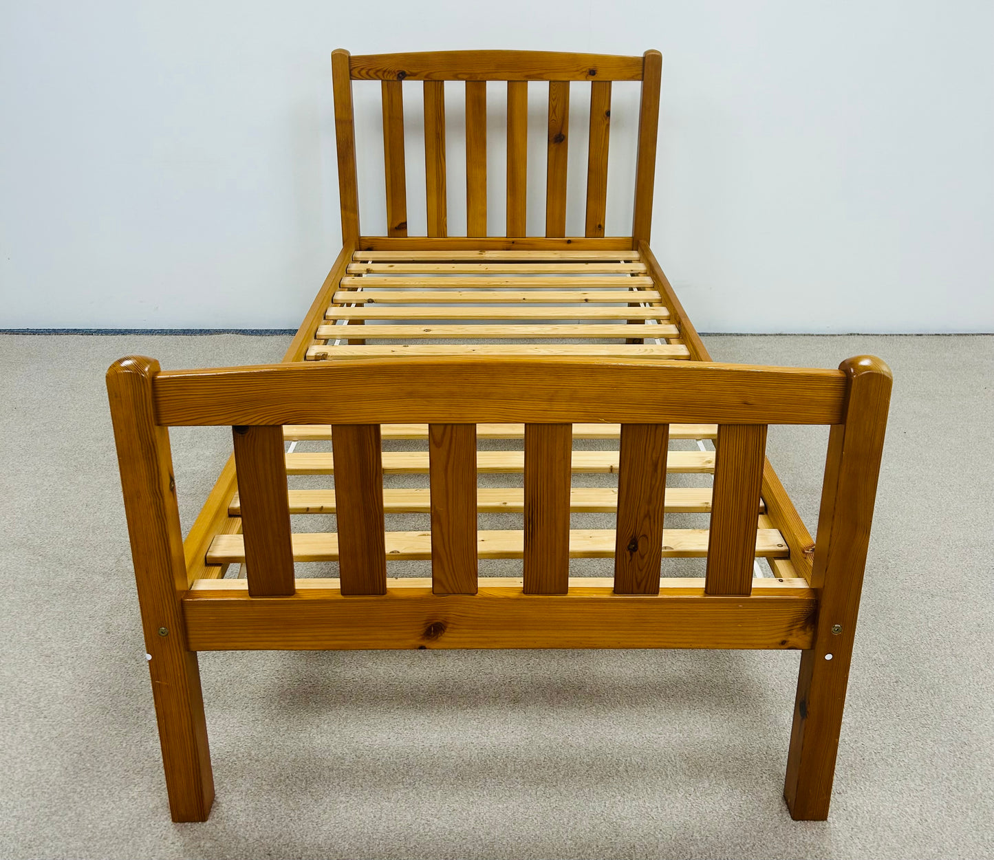 Single Pine Bed & Sanitised Mattress