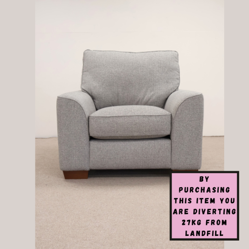 Grey Armchair by Larsson