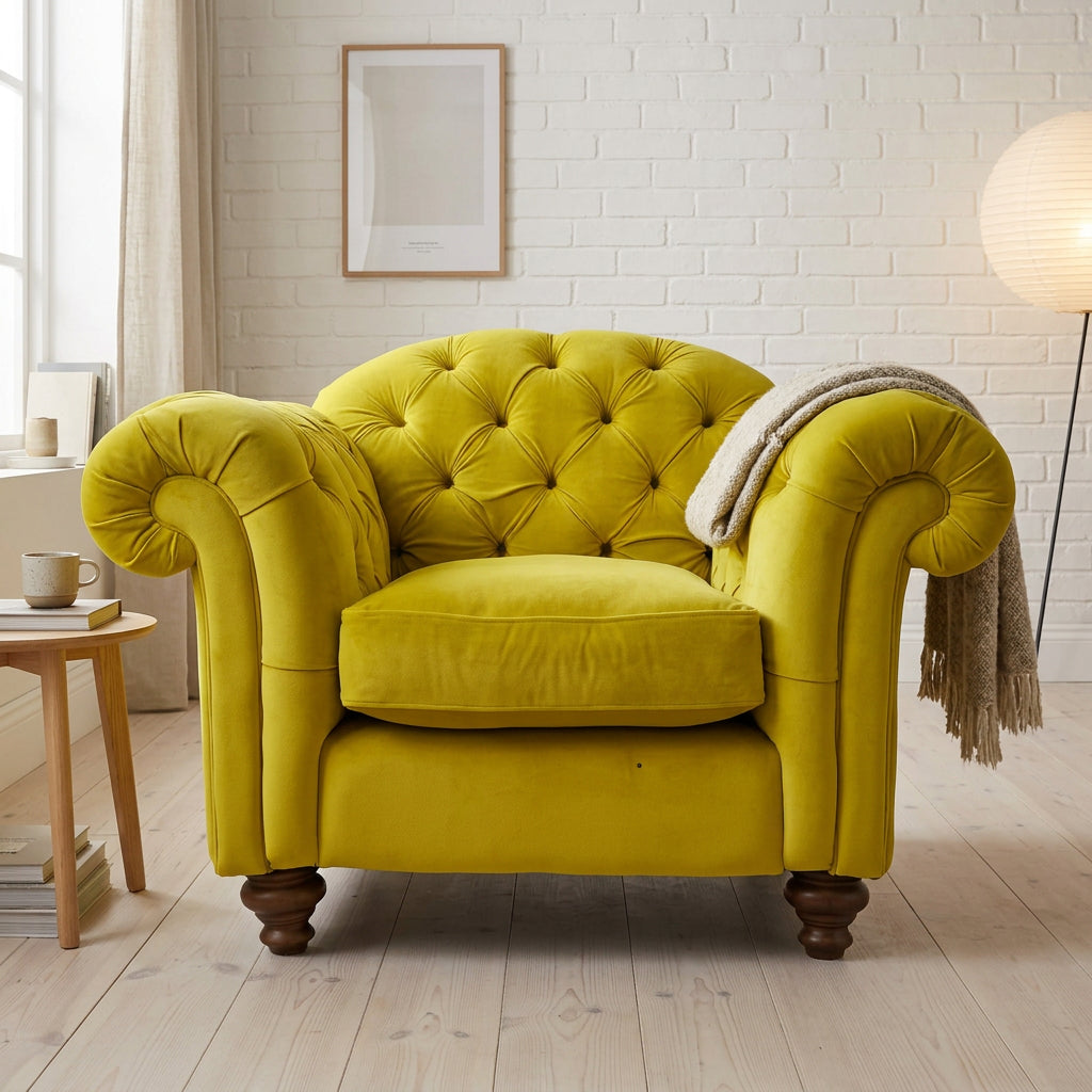 Windsor Velvet Armchair by Joules