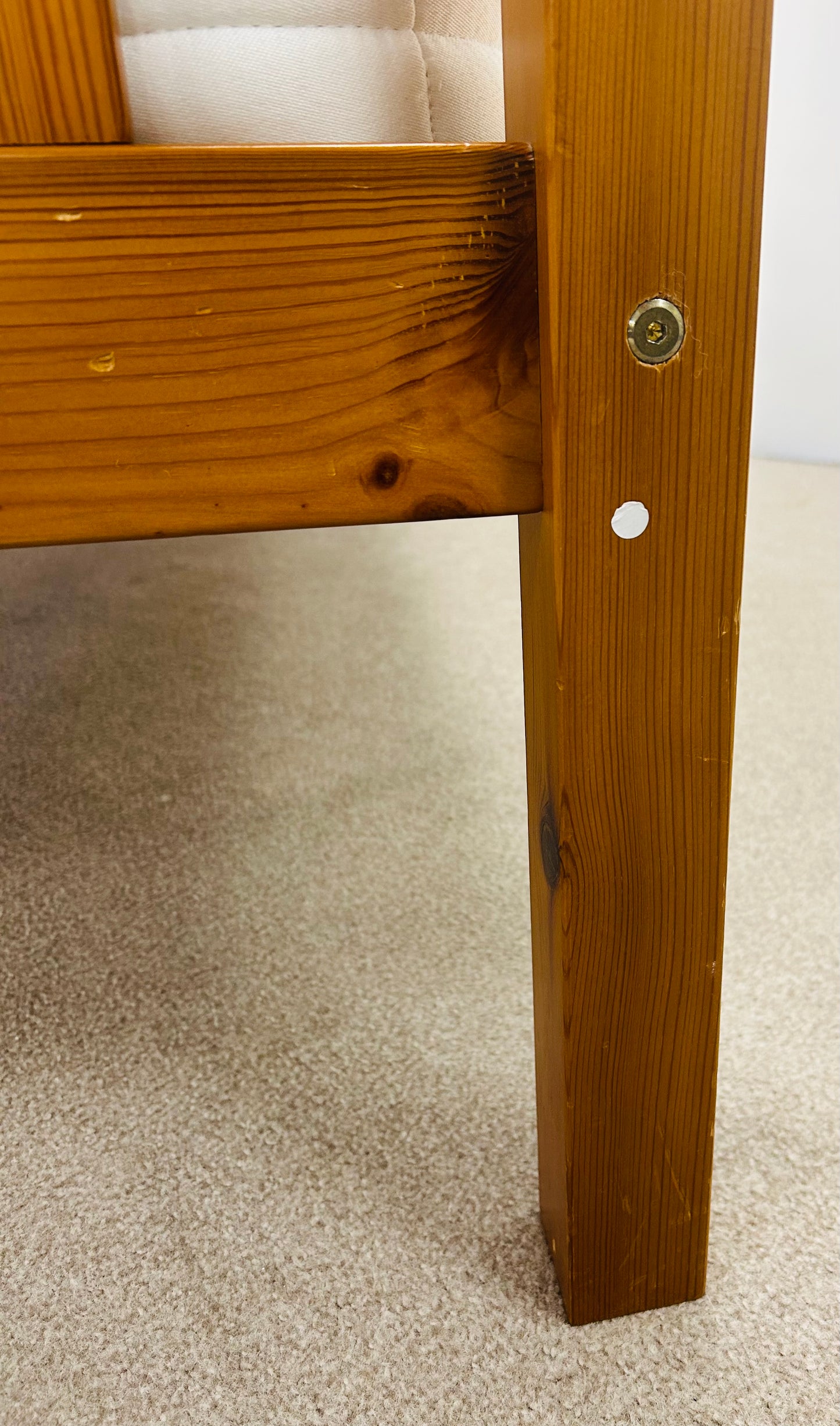 Single Pine Bed & Sanitised Mattress