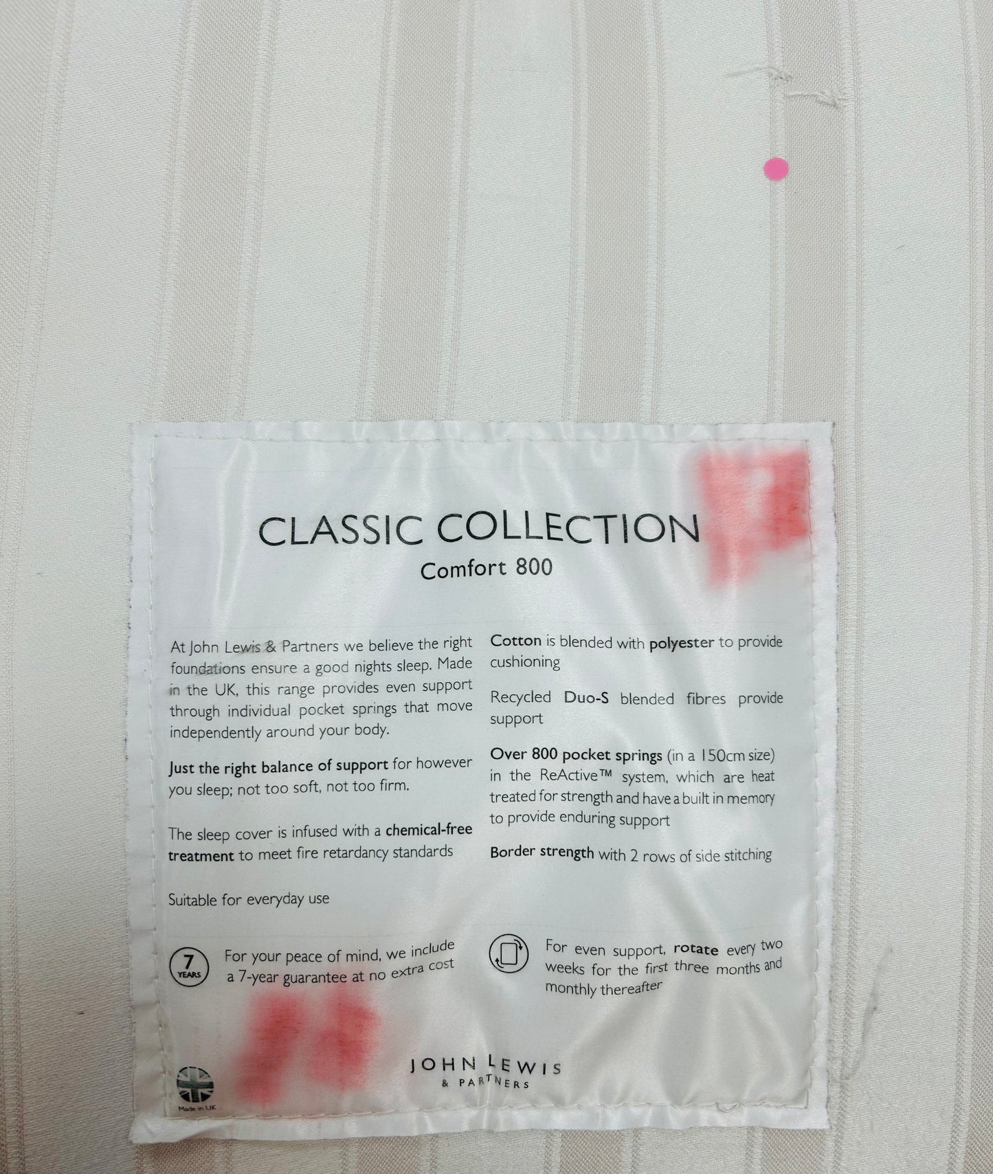 Single Pine Bed & Sanitised Mattress