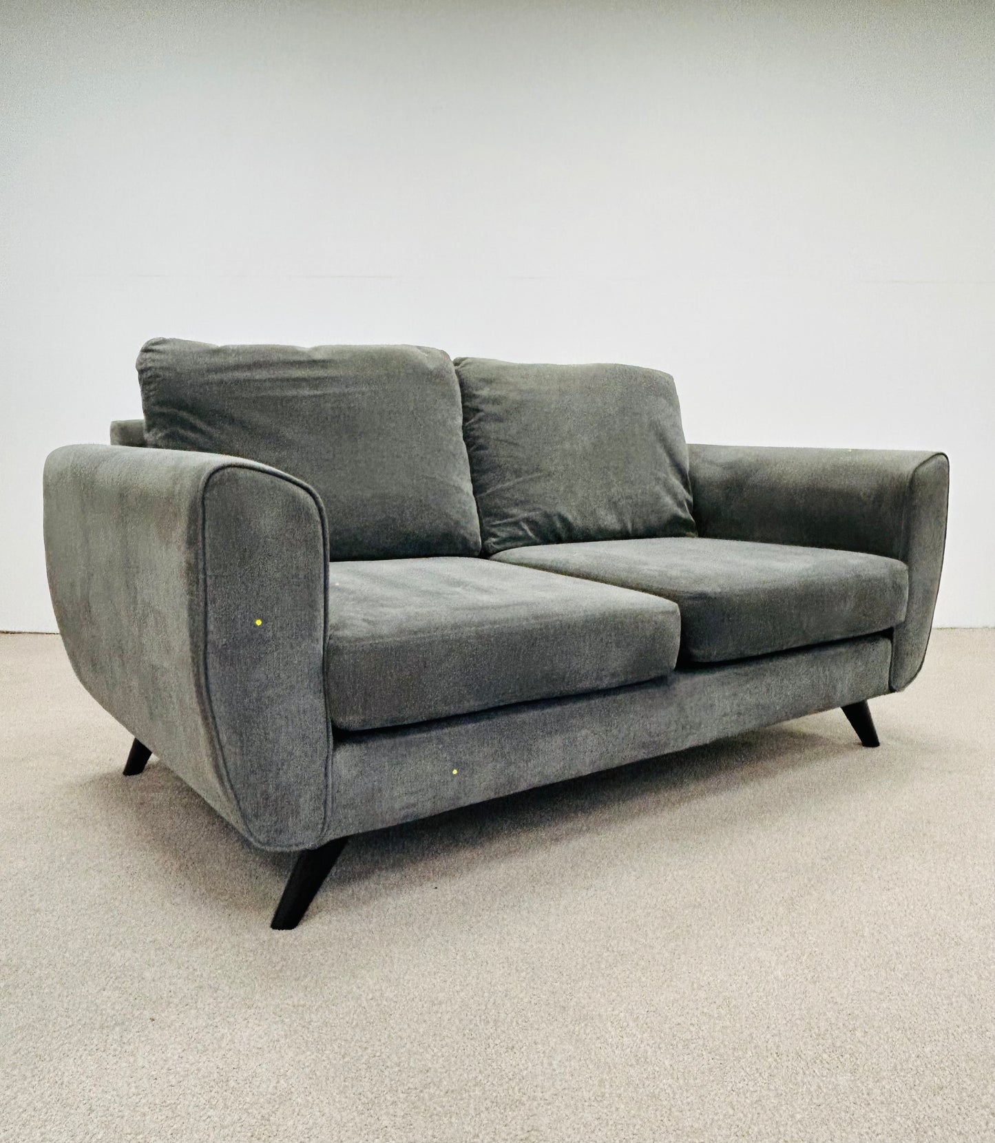 Grey Two Seat Fabric Sofa
