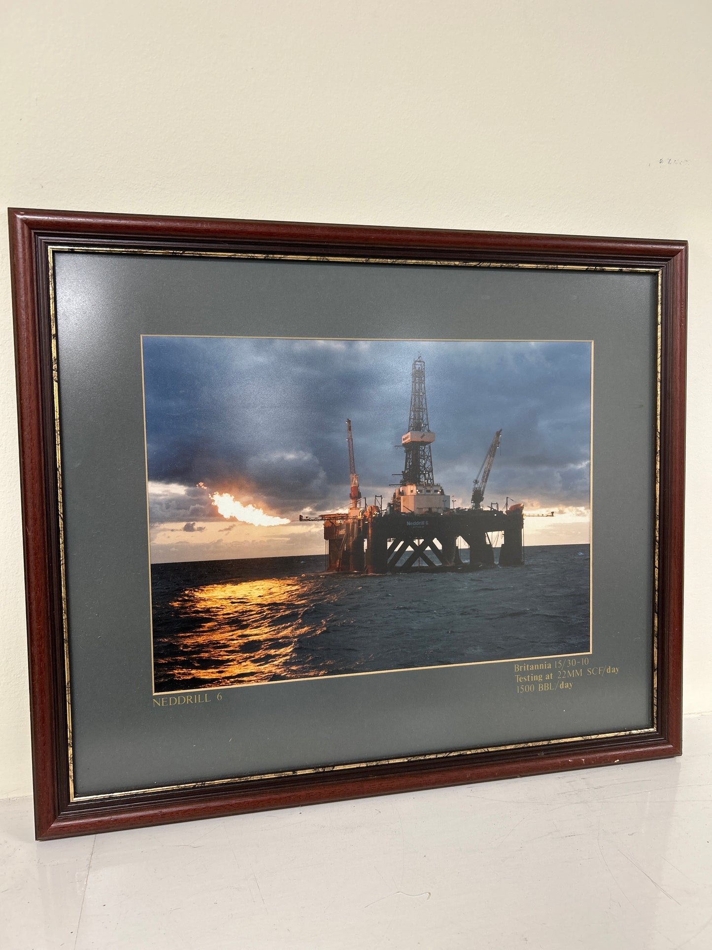 Britannia - Nedrill 6 Framed Photograph