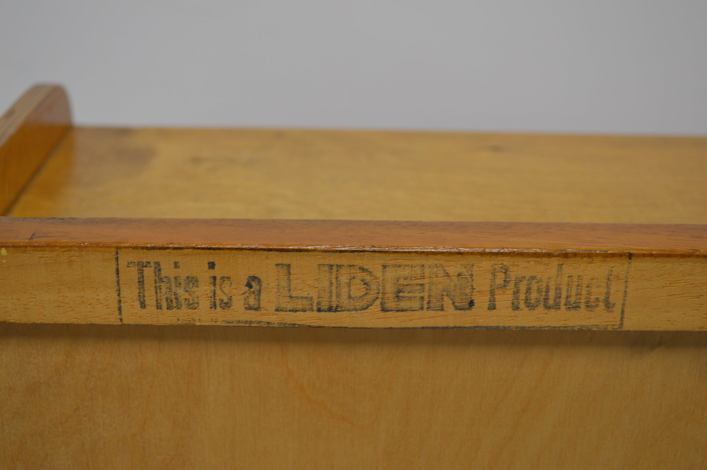 Vintage Liden Whitewood Bookshelf
