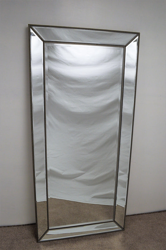 Large Beaded Frame Mirror