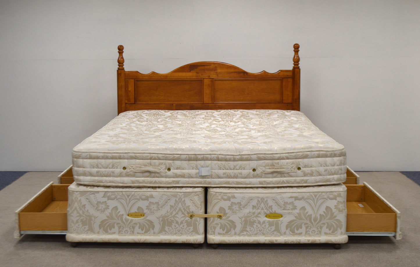 Millbrook King Size Bed and Matching Mattress with Willis & Gambier headboard