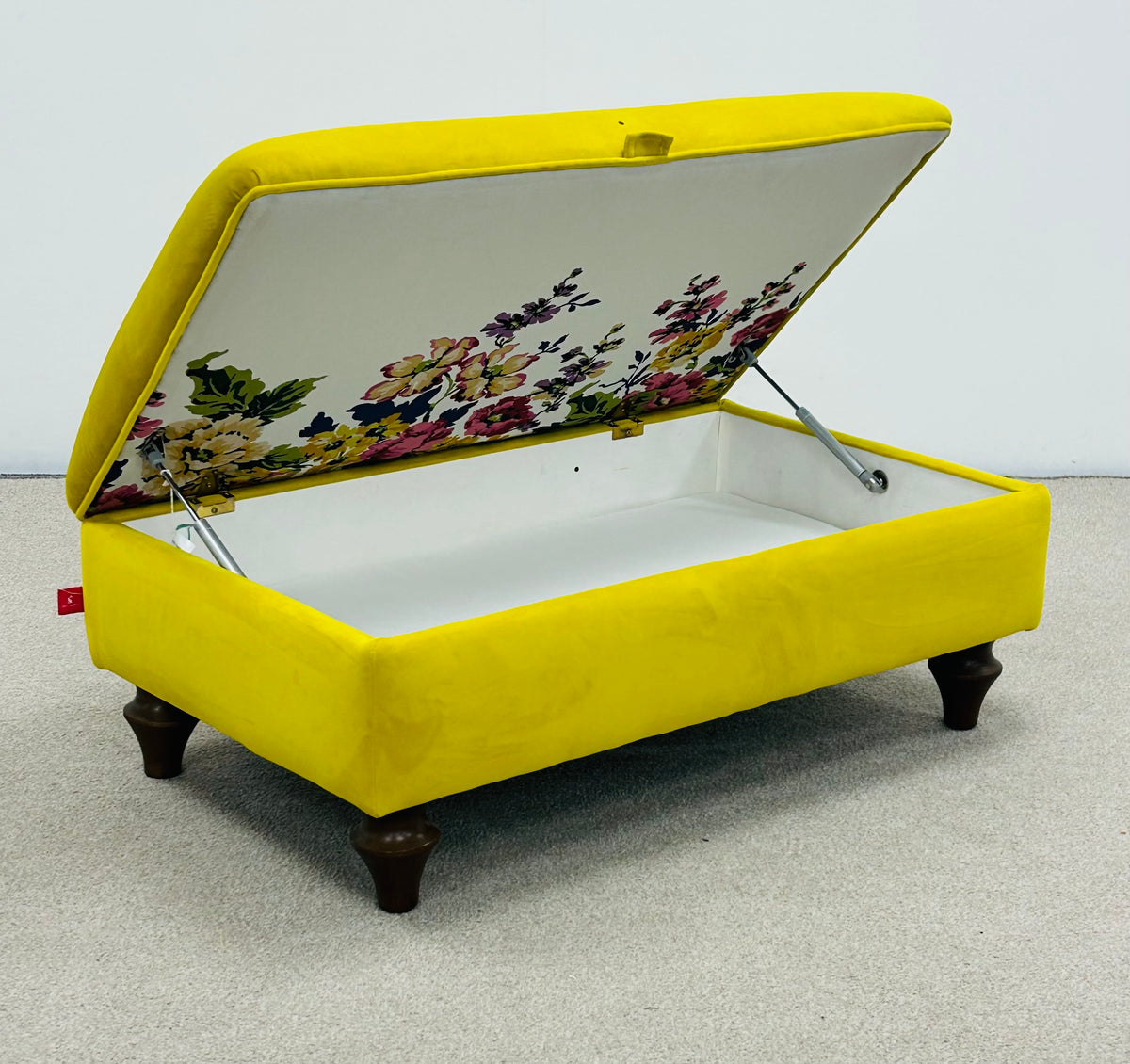 Windsor Velvet Footstool by Joules