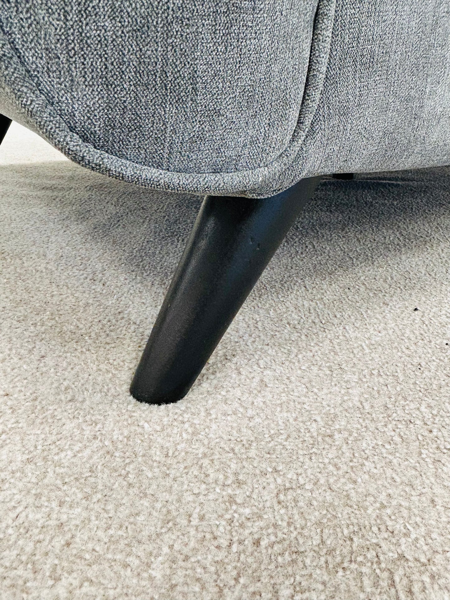 Grey Two Seat Fabric Sofa