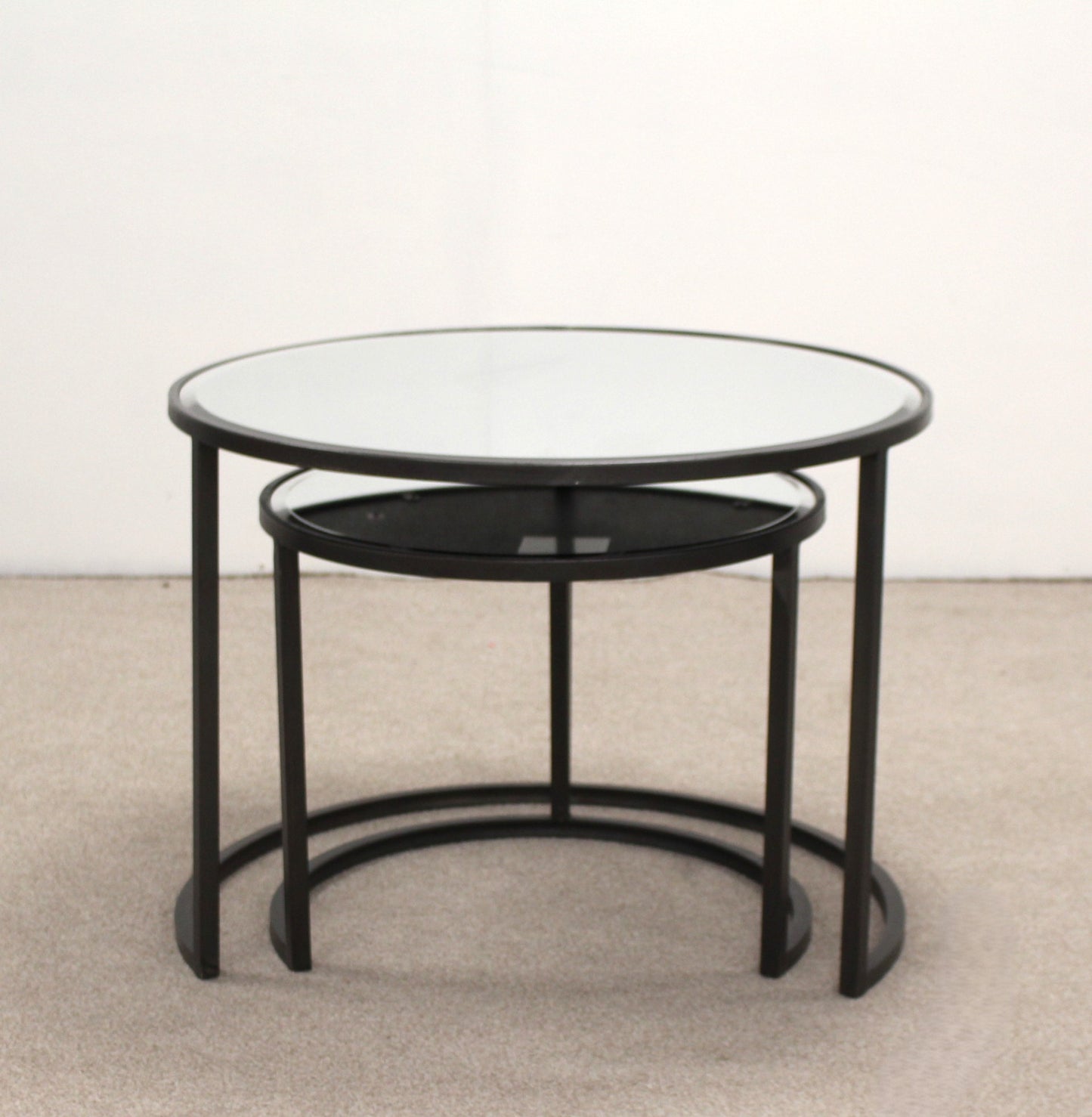 Mirrored Coffee Table Set