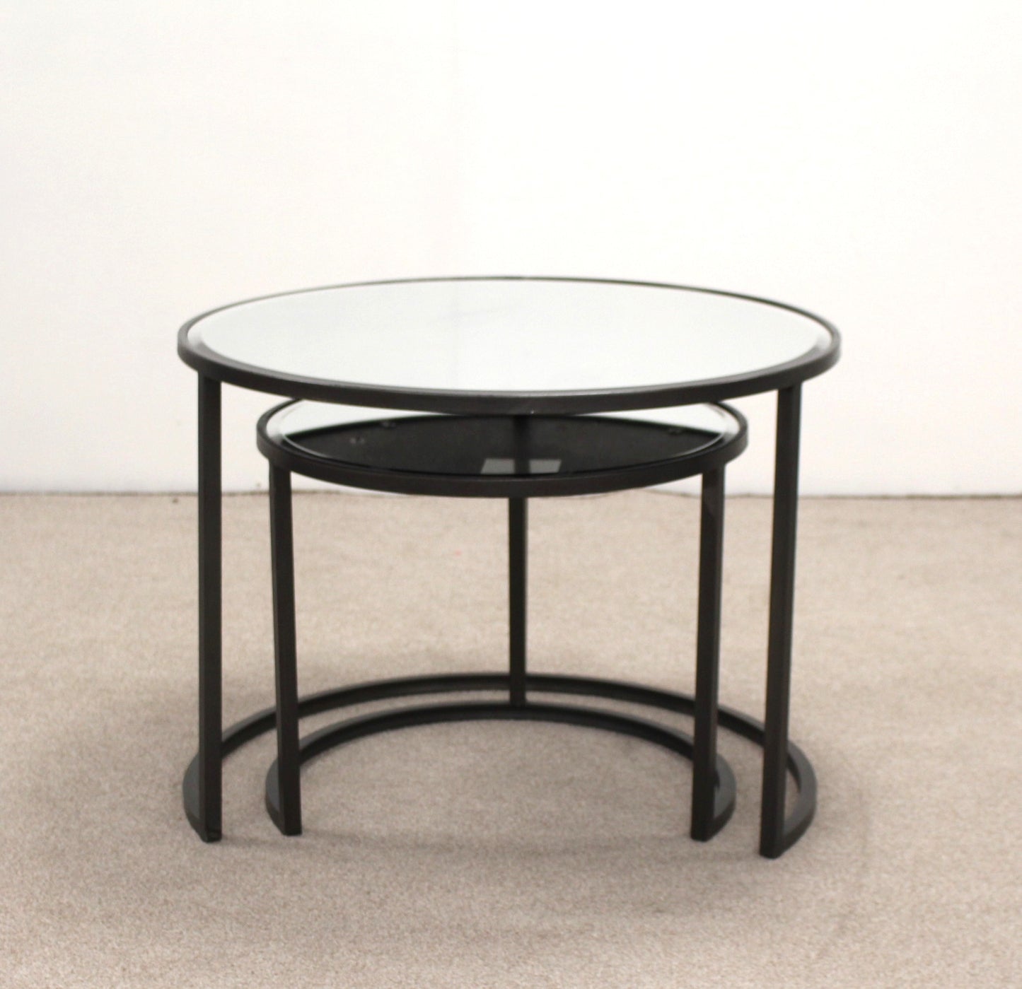 Mirrored Coffee Table Set