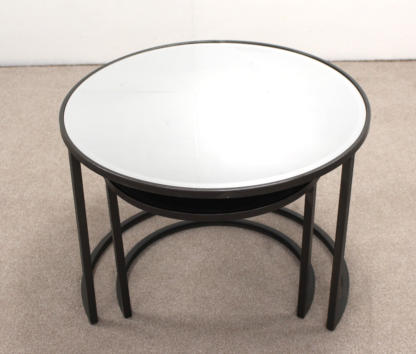 Mirrored Coffee Table Set