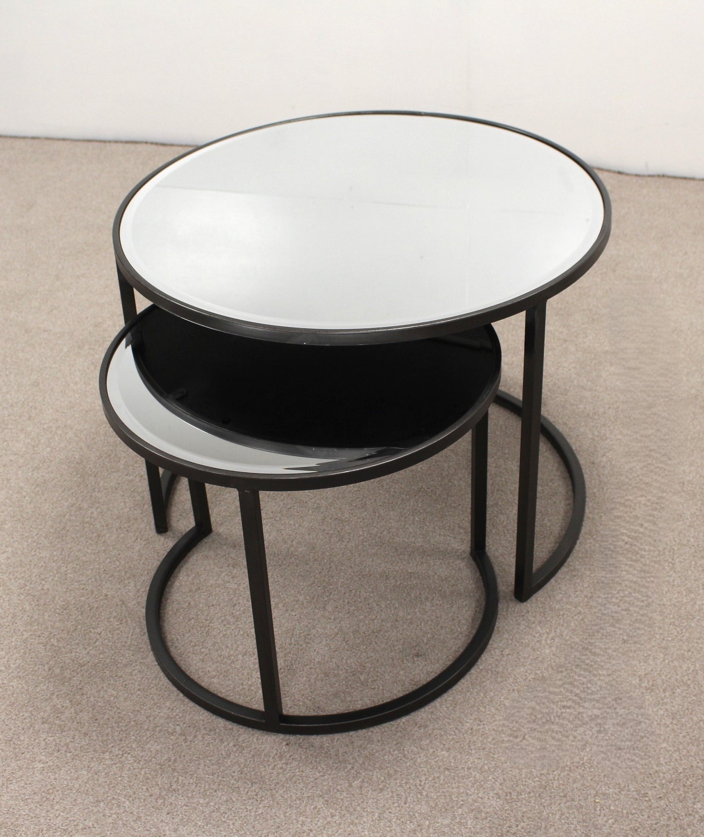 Mirrored Coffee Table Set